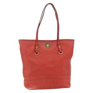 LOUIS VUITTON Monogram Empreinte Citadines PM Bag Orange M40556 LV Auth 141975